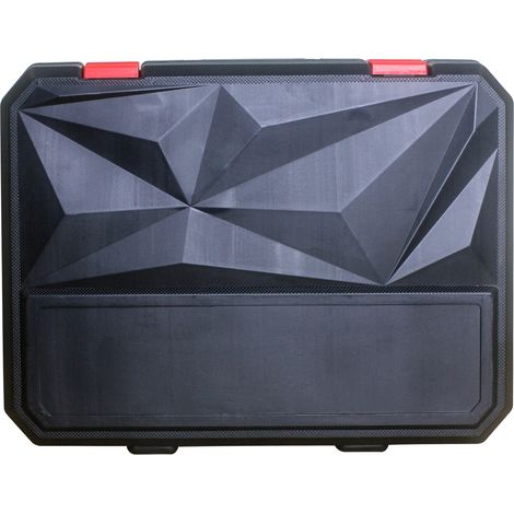 238-teiliges Handwerkzeug-Set aus Kohlenstoffstahl mit schwarz-rotem Koffer (1/5)