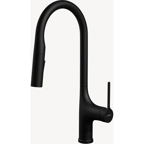 Moderner Küchenmischer Wasserhahn - Schwarz