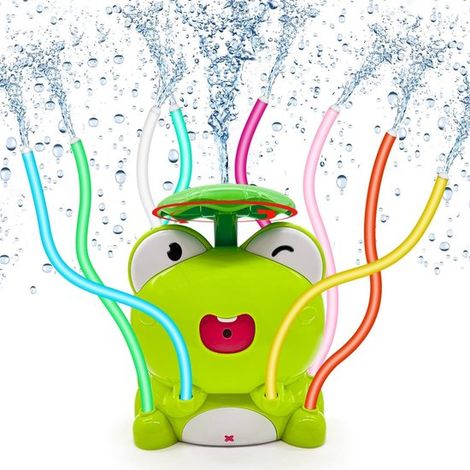 Aspersor de agua para niños y mascotas - Juguete de verano con 8 tubos oscilantes (1/4)
