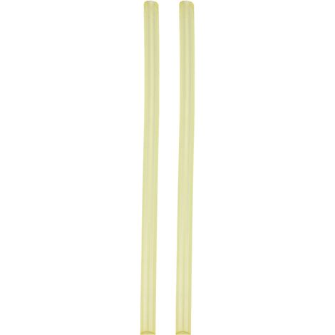 High Quality Polyurethane Round Hollow PU Rod Yellow 20mm  OD 8mm Bore 500mm Long