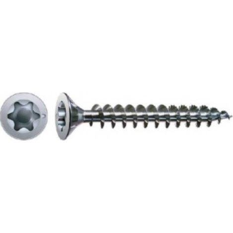 50 Vis Bois Renfort Charpente Tête Fraisée Torx TSTAR + pointe 4CUT F/Total 8 x 180 mm - Zingué WIROX - D-Work