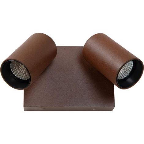 Tache murale IP65 Emeric Double brun rouille - 69807/18/97 (1/2)