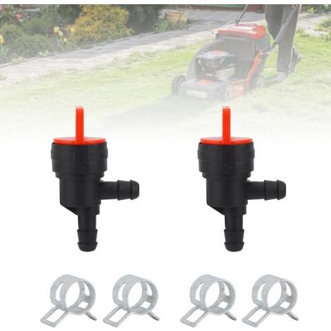 2 pièces vanne d'arrêt de carburant à 90 degrés pour Briggs & Stratton 698181 494539 697944. (1/5)