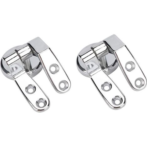 Ej.Life Zubehör für Toilettendeckel, Ersatz-Scharnierhalterungen für Toilettensitze, Scharniere für Toilettensitze, Reparatur-Ersatzscharniere für Toilettensitze aus Zink, A (1/5)