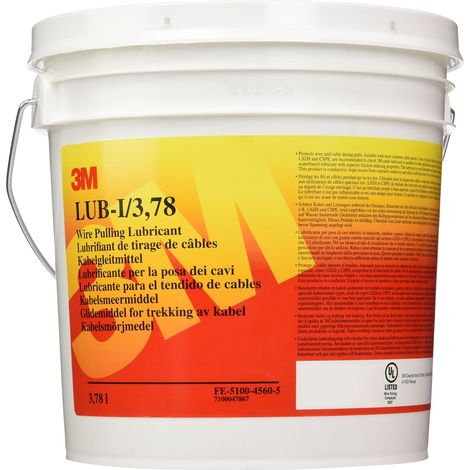 3M Scotch LUB-I Lubrificante per Posa Cavi, 3.78 litri, 1 Fustino (1/2)
