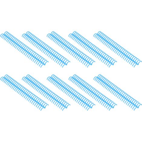 Lot de 10 reliures spirales plastique 19mm 30 anneaux pour A4 B5 A5 capacité 150 feuilles PP (1/5)