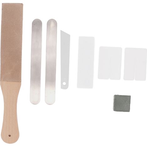 Kit de polissage cuir complet avec paddle double face pour affûtage et artisanat DIY (1/5)