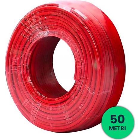 V-Tac – Câble solaire unipolaire 6mm rouge – Longueur 50m – Résistant UV et intempéries – Conducteur cuivre flexible – 11829 (1/4)