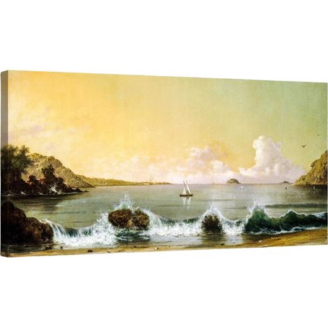 Cuadro decorativo pared lienzo Paisaje Marino Vintage 100x50 cm (1/5)