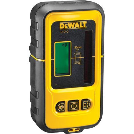 DEWALT DE0892G-XJ - Detector de Línea para Láser Verde, Alcance de 50m, Alta Precisión, Compatible con otros Láseres DeWalt, Resistente al Agua y Polvo, Batería de Larga Duración, Batería de 9V