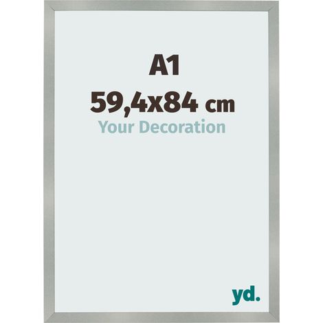 yd. - Cadre photo A1 59.4x84 - Aluminium Brosse - MDF - Bologna (1/5)