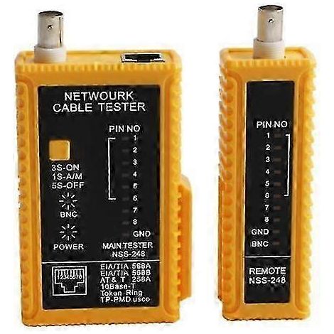 Testeur de continuité coaxiale, testeur de câbles réseau adapté aux câbles de données et coaxiaux (1/5)