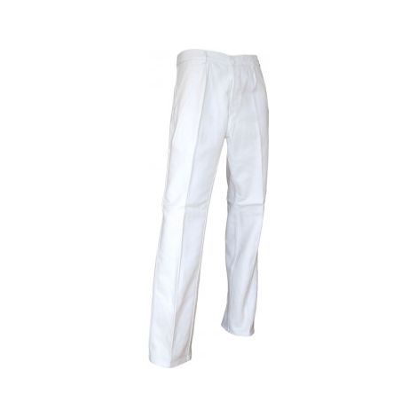 LMA – Pantalon de travail peintre blanc M – 100% coton 340 g/m² – Braguette à boutons – 2 poches italiennes – Poche mètre (1/3)