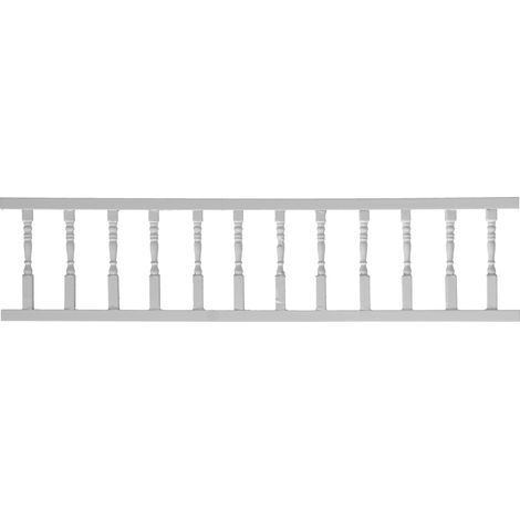 Balustrade en Bois Miniature 1:12 pour Maison de Poupée - Décoration Meuble Maison de Poupée Échelle 1/12 (1/5)