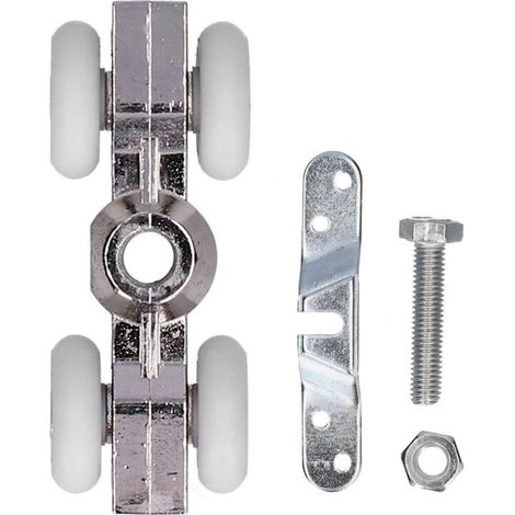 Porte de Douche Patins de Roue Coulissante Suspension Extérieure Maison Salle de Bain Porte Coulissante Poulie Rouleau Pièces de Fixation de Remplacement 22mm (1/5)