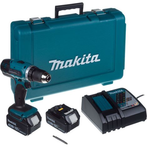 Makita DDF453RFE taladro atornillador inalámbrico 18V batería de litio (1/2)