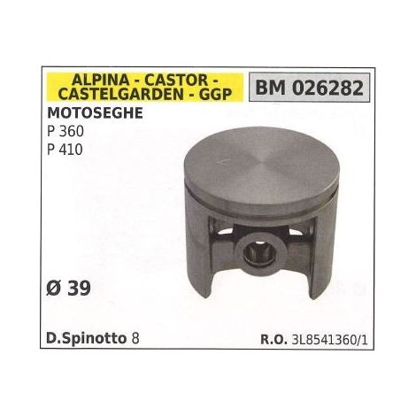 Pistone per motosega P360 P 410 Ø 39 mm GGP 026282