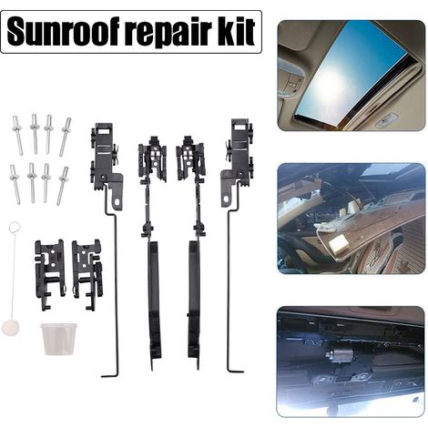 Car modification sunroof repair kit track repair kit for Ford F150 F250 F350 - Black (1/4)