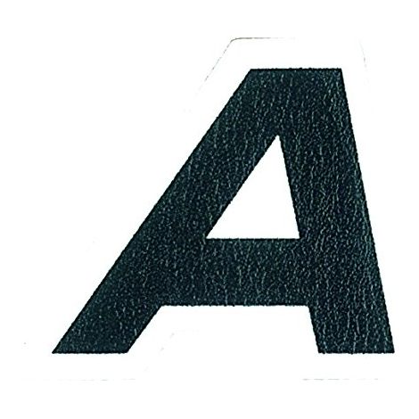 Adesivo Lettera X, Nero (1/5)