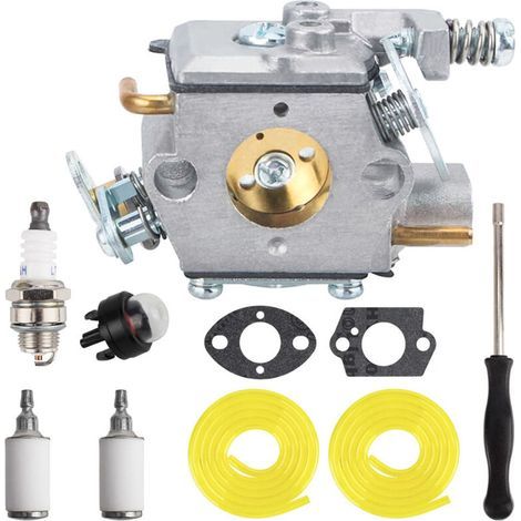 RY3714 309376002 Carburateur pour Ryobi RY3714 RY3716 pour Homelite avec bulbe d'amorçage tronçonneuse à essence, bougie d'allumage, filtre à carburant, joint, tuyau de carburant (1/4)
