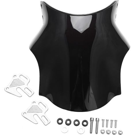 Pare-brise avant moto pour Hornet CB400 CB600 CB400SF, écran de protection en polycarbonate, teinte fumée, compatible Honda, accessoire de guidon, livré avec kit de fixation. (1/5)
