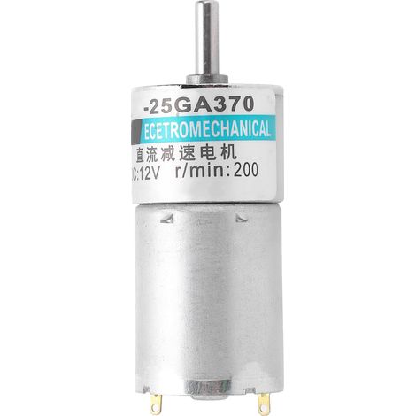 Moteur à courant continu 12V XD-25GA370, micro moteur à engrenages à aimant permanent, basse vitesse 200 tr/min, sens horaire/antihoraire pour contrôle sportif (1/5)
