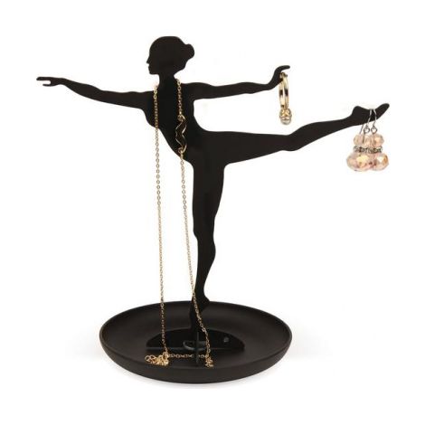 Schmuckbaum kikkerland Ballerina schwarz 18 cm Metall