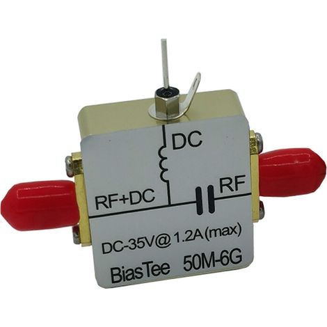 Hochfrequenz-1M-6GHz-Bias-Tee, rauscharmer Breitband-Mikrowellen-Koaxial-Biaser