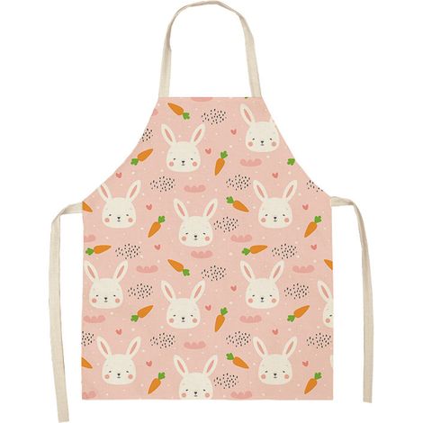 Tablier pour enfants à bretelles réglables, mignon et doux, avec poches, adapté aux tout-petits, à la cuisine, à la peinture et à d'autres activités. (1/2)