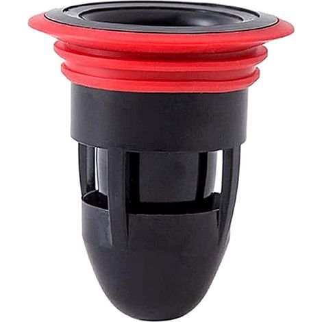 Filtre anti-odeur eaux usées, siphon de sol, siphon d'évier, collecteur de cheveux, Ø45 mm, noir (1/5)