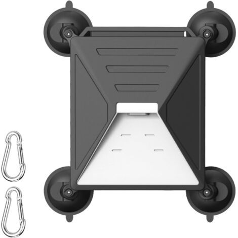 Support Starlink Mini, support Starlink 2-en-1 et étui de protection en silicone pour toit ouvrant ou vitre de voiture, avec 4 ventouses puissantes et 2 mousquetons (1/5)