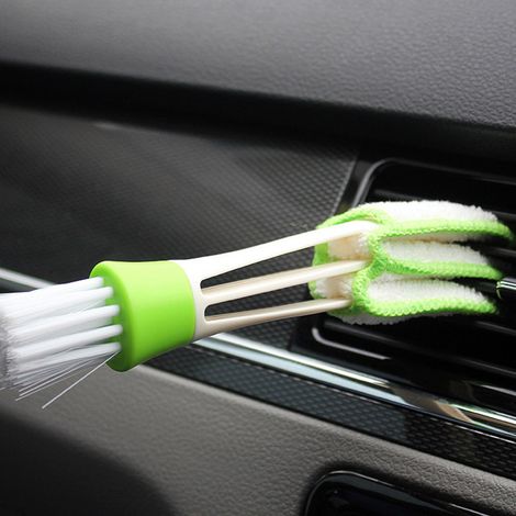 Brosse de nettoyage multifonctionnelle pour tableau de bord de voiture, sortie de climatisation. (1/5)