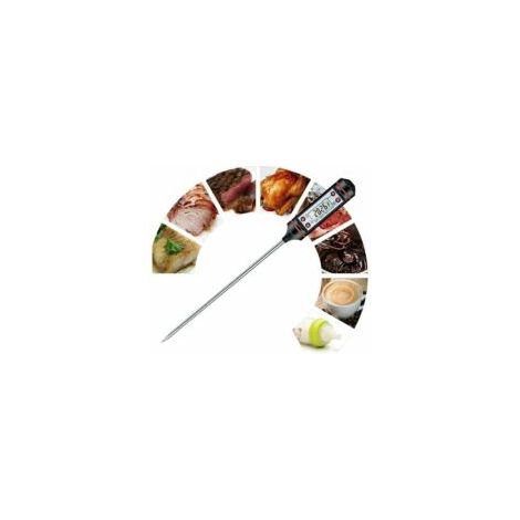 Termometro per alimenti LCD con sonda di temperatura per cucina - Crezuo