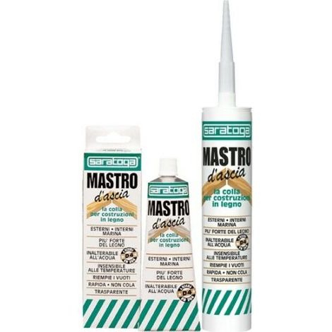 Colla per legno Maestro d'ascia Saratoga Trasparente Resistente all'acqua marina – 100 ml (1/2)