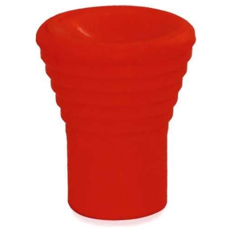 MASIDEF-POMOLO PLASTICA RIGATO ROSSO - DIAM. 15 MM (1/2)