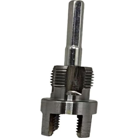Machine à tarauder pour tuyau d'eau PPR à 4 points d'ouverture intégrée, filetage intérieur et extérieur, pour tuyau en PVC, couleur argent.