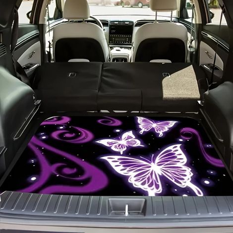 Tapis pour coffre de voiture, tapis de protection contre la poussière, résistant à l'usure et à la saleté, facile à entretenir - 75 x 100cm [Velours cristal, fond en plastique]