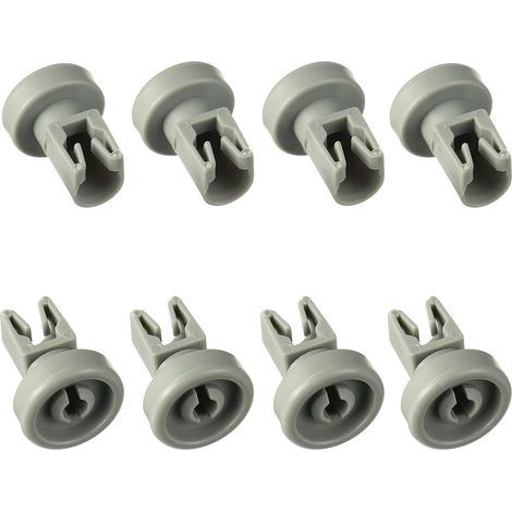 Roues de Lave-vaisselle Universelles pour la Plupart des Lave-vaisselle Standard Roue du Panier Supérieur Pièces de Rechange Compatibles avec AEG, Favorit, Privileg, Zanussi, Juno (Lot de 8) (1/5)