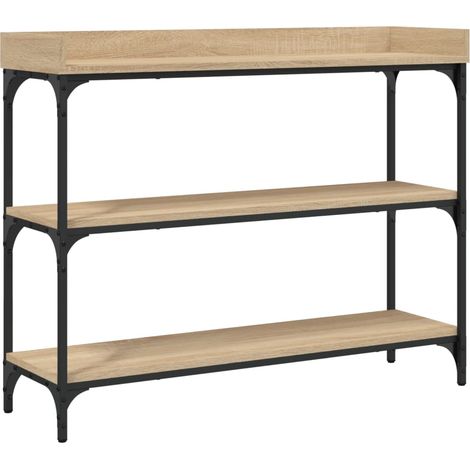 Maison Exclusive - Mesa consola con estantes roble Sonoma 100x30x