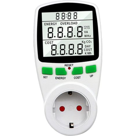 Angoily Prise De Mesure Prise De Moniteur Intelligent De Consommation D'Électricité Moniteur De Consommation D'Électricité Analyseur Moniteur De Consommation D'Énergie Tension (1/5)