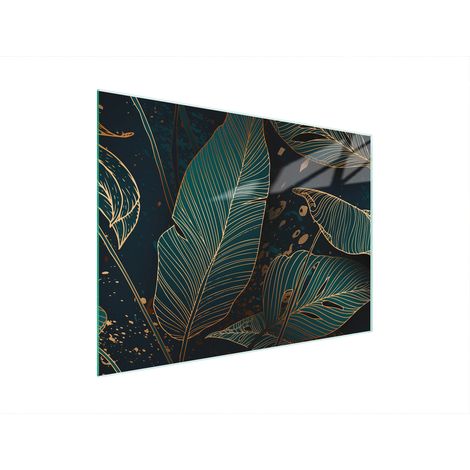 Planche à découper en verre 30x22 feuilles (1/5)