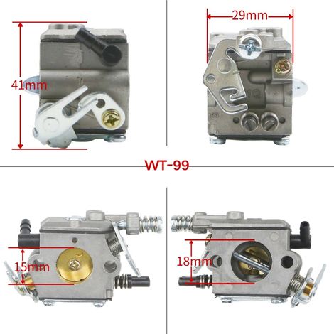 Der WT99 Vergaser für Gartengeräte ist geeignet für HUSQVARNA 40 240 245R 710050772252. (1/4)