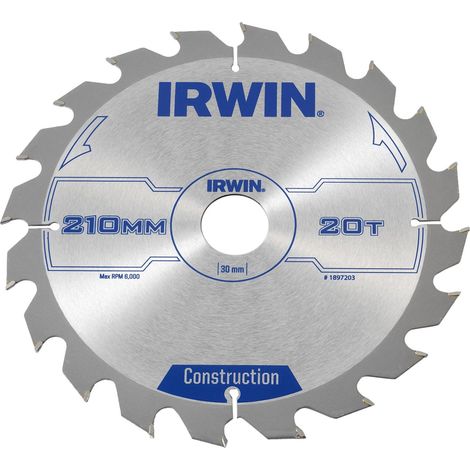Irwin - Disco sierra circular 210mm/20t