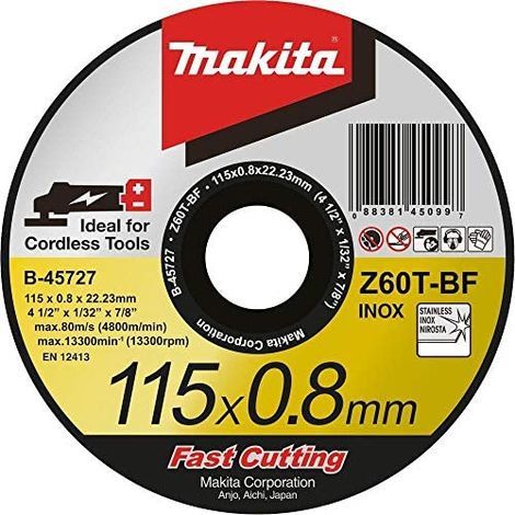 Makita Trennscheibe Inox 115 x 0,8mm - B-45727 (1/4)