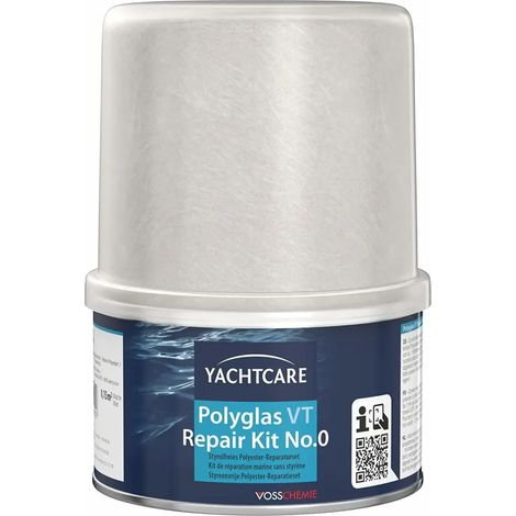 Kit réparation fibre de verre, Kit réparation polyester, Réparation coque bateau, 250 g