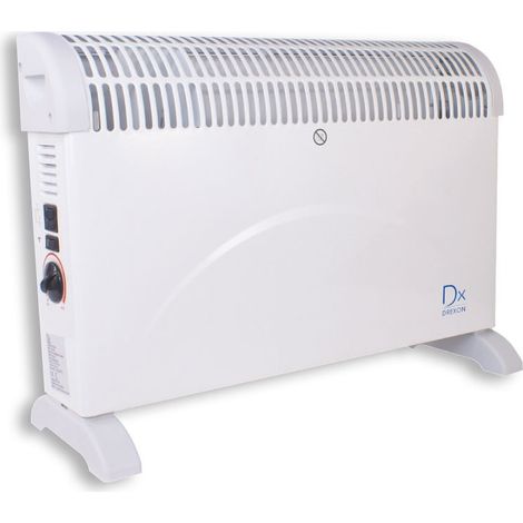 Convecteur mobile 742200 – 2000W – Thermostat mécanique – Protection anti-surchauffe – Dimensions 58,5 x 20 x 42,5 cm – Pour espaces confinés – Drexon