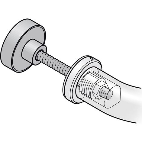 Montaje Pomo de puerta .M6 m para MHK-puerta ,TS 65-74 Edelstah