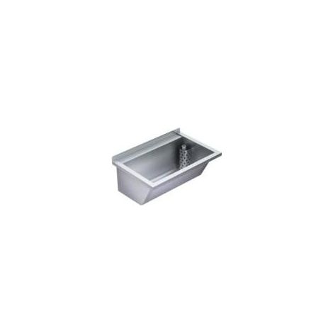KWC Waschtrog, SIRIUS, Edelstahl, 750x354x500 mm, Ablauf Rechts (1/3)