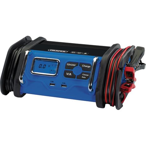 Draper 12V/24V Battery Charger, 8-16A, Model 70548 (1/5)