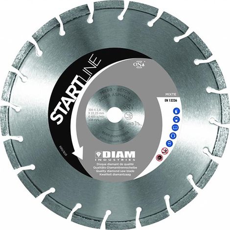 Disque Diamant MX60 D350x25.4 Diam Industries